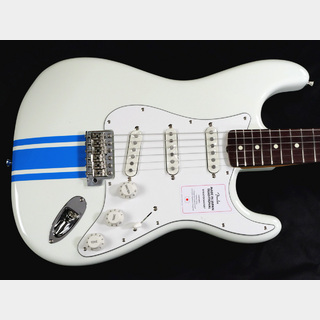 Fender 2023 Collection Traditional 60s Stratocaster 2022 (Olympic White with Blue Competition Stripe)