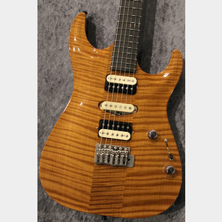 MarchioneNeck-Through Carve Torrefied Silver Maple Top/Honduras Mahogany Back/Amber Yellow 【美品中古】