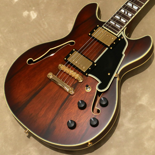 D'Angelico Deluxe Series Deluxe Mini DC , Satin Brown Burst