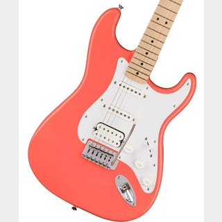 Squier by Fender Sonic Stratocaster HSS Maple Fingerboard White Pickguard Tahitian Coral スクワイヤー【梅田店】