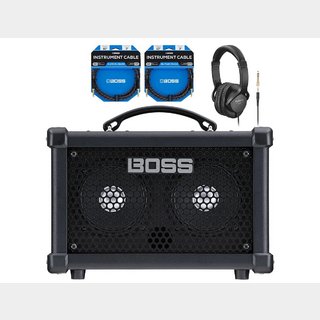 BOSSDUAL CUBE BASS LX Bass DCB-LX [Roland製ヘッドフォン&BOSS製ケーブル 同時購入セット]  ベースアンプ ボ
