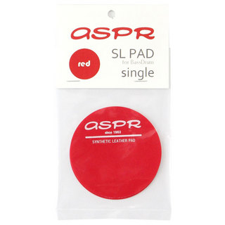 ASPR（アサプラ）SL-PAD single red シングルペダル用 バスドラムインパクトパッド 赤