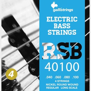 Galli StringsRSB40100 4弦 Regular Nickel Round Wound エレキベース弦 .040-.100【渋谷店】