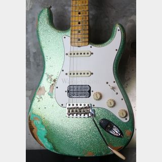Fender Custom Shop 1969 Stratocaster SSH Heavy Relic / Trance Green LAC Spaekle