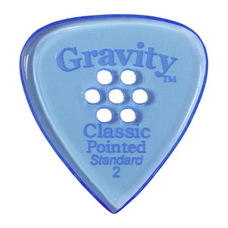 Gravity Guitar PicksClassic Pointed -Standard Multi-Hole- GCPS2PM 2.0mm Blue ギターピック