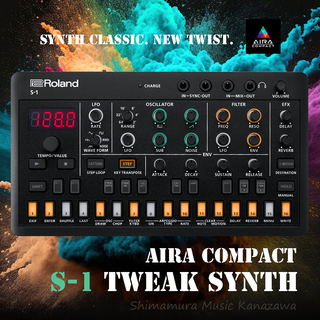 Roland AIRA Compact S-1 Tweak Synthsizer【箱ボロ B級品】