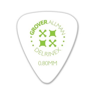 Grover AllmanDelrinex ISO Pro Picks 0.80mm [White] ｘ10枚セット