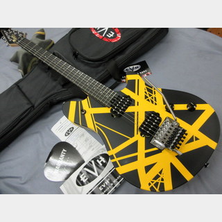 EVH Wolfgang Special Striped Series  Black and Yellow Satin / Ebony Fingerboard