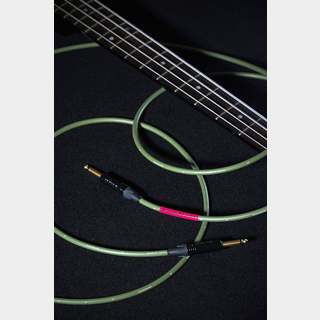 KAMINARIElectric Bass Cable 2 K-BC2-3LS 3m LS 鶯 -UGUISU- ケーブル カミナリ【新宿店】