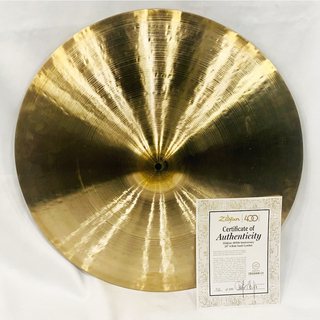 Zildjian 400th Anniversary Limited Edition Vault Cymbal 20" (1,820g) 58/200【5月セール!!】