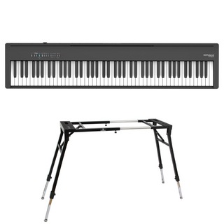 Roland ローランド FP-30X-BK Digital Piano ブラック 電子ピアノ キーボードスタンド 2点セット [鍵盤 Dset]