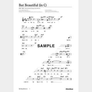 楽譜 But Beautiful（in C）