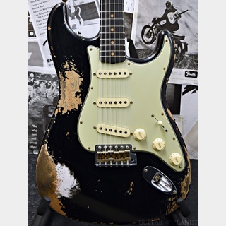 Fender Custom ShopGuitar Planet Exclusive Limited Edition 1961 Bone Tone Stratocaster Super Heavy Relic -Aged Black-