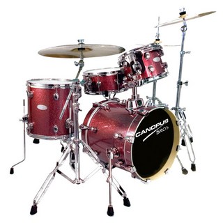 canopus BRO'S DRUM KIT [SK-16 / BD16， FT13， TT10， SD13 / Platinum Ruby]【お取り寄せ商品】