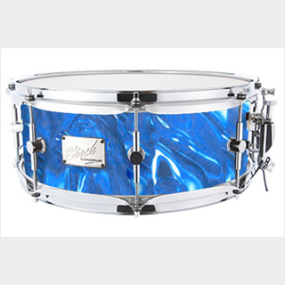 canopus Birch Snare Drum 5.5x14 Blue Satin