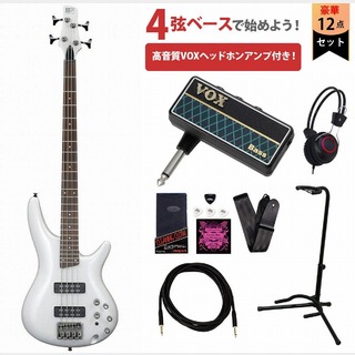 Ibanez SR300E Pearl White (PW) アイバニーズ VOXヘッドホンアンプ付属エレキベース初心者セットR【WEBSHOP】