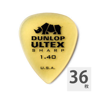 Jim Dunlop433R ULTEX SHARP 1.40 ピック×36枚セット