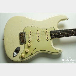Fender Custom Shop Limited 1960 Stratocaster Relic Brazilian Rosewood Masterbuilt by Greg Fessler - Olympic White