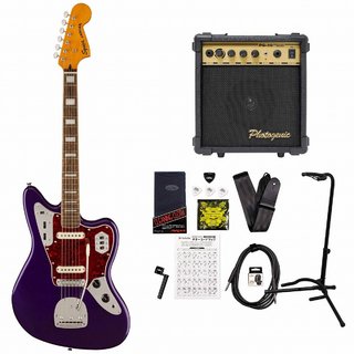 Squier by Fender FSR Classic Vibe 70s Jaguar Laurel Tortoiseshell PG Purple Metallic PG-10アンプ付属エレキギター初心