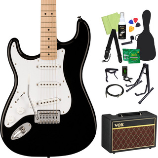 Squier by Fender SONIC STRATOCASTER エレキギター初心者14点セット(VOXアンプ付き) BLK LH レフティ ストラトキャスター