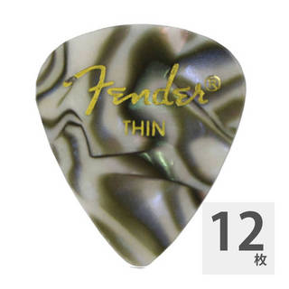 Fender フェンダー 351 Shape Premium Picks Abalone Thin ギターピック 12枚入り