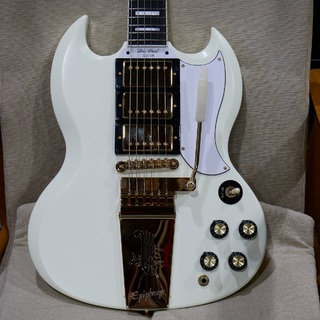 Epiphone / Inspired by Gibson Custom 1963 Les Paul SG Custom with Maestro Vibrola Classic White 【USED】