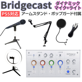 RolandBRIDGECAST アイスホワイト + お手軽マイク + ライトセット