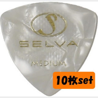 Selva Rubber Grip Pick オニギリ Medium(0.75mm) Pearloid 材質:セルロース 10枚セット【WEBSHOP】