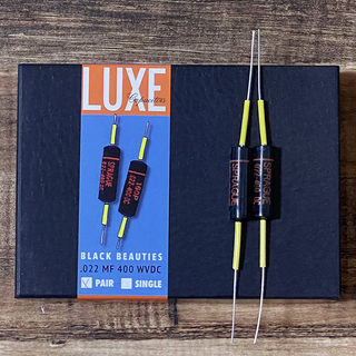 Luxe 1960-1970 Matched Pair Paper & Foil .022mF Black Beauty Capacitors