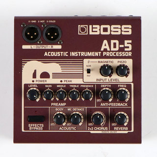 BOSS 【中古】 アコースティックギター用プリアンプ DI BOSS AD-5 コーラス リバーブ搭載