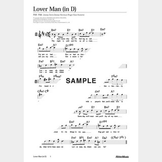 楽譜Lover Man（in D）