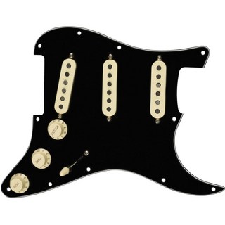 Fender Pre-Wired Strat Pickguard， Tex-Mex SSS (Black) [#0992343506]