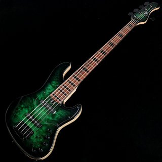 MAYONES JABBA CUSTOM EYE POPLAR Matching Head -Black Block Inlay- Trans Dirty Green Burst Gloss [3.96kg]【池