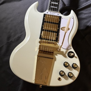 Epiphone 1963 Les Paul SG Custom with Maestro Vibrola Classic Whiteエレキギター Inspired by Gibson Custoｍ【