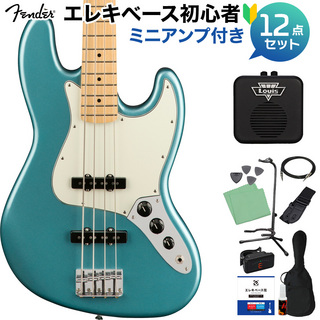 Fender Player Jazz Bass Tidepool ベース初心者12点セット 【ミニアンプ付】 メイプル指板 ジャズベース