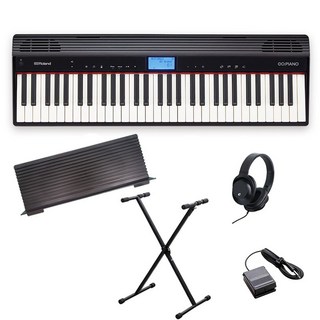 Roland GO:PIANO Entry Keyboard (GO-61P)+X型スタンド&汎用ヘッドホン付き【kbdset】