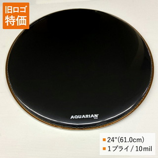 AQUARIANドラムヘッド RF-24BK 24インチサイズ Gloss Black アクエリアン