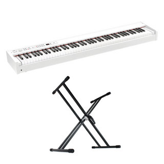 KORG コルグ D1 WH DIGITAL PIANO ホワイト 電子ピアノ X型スタンド 2点セット