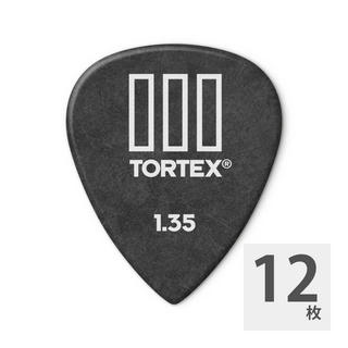 Jim Dunlop462 Tortex T III 1.35mm Black ギターピック×12枚