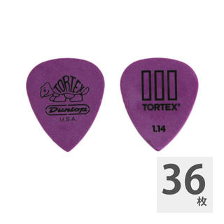 Jim Dunlop462 Tortex T III 1.14mm Purple ギターピック×36枚