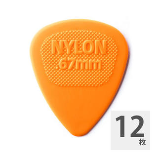 Jim Dunlop443R NYLON MIDI STD 0.67 ギターピック×12枚