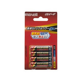 maxell LR03(T) 4B D 電池 単4アルカリ4本