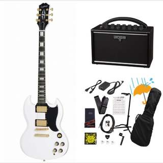 Epiphone Inspired by Gibson SG Custom Alpine White エピフォン BOSS KATANA MINI アンプ付き13点セット！