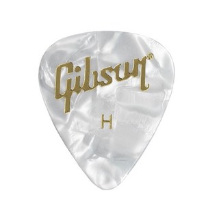 GibsonPearloid White Picks (Heavy) ×12枚セット [APRW12-74H]