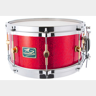 canopus The Maple 6.5x12 Snare Drum Red Spkl