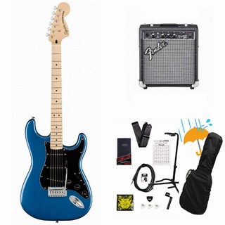 Squier by Fender Affinity Series Stratocaster Maple FB BK PG Lake Placid Blue エレキギター Fender 10Wアンプ付属エレキ