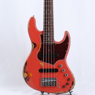 XoticXJ-1T 5st Multi-layer Heavy Aged/Fiesta Red Over 3 Tone Sunbrst/Roasted Maple/Alder/MH)
