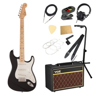 Fender フェンダー MIJ Traditional 50s Stratocaster MN BLK エレキギター VOXアンプ付き 入門11点 初心者セット