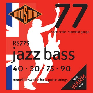 ROTOSOUND RS77S JAZZ BASS 77 SHORT SCALE 40-90 エレキベース弦×2セット