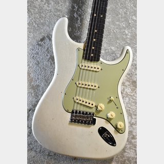 Fender Custom Shop 1963 Stratocaster J.Relic CC Hardware Aged Olympic White CZ578990【Agedカラー強め個体、漆黒指板】
